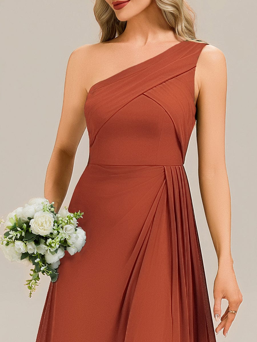 NOEMIE|Flowing Ribbons Chiffon Sleeveless Bridesmaid Dress