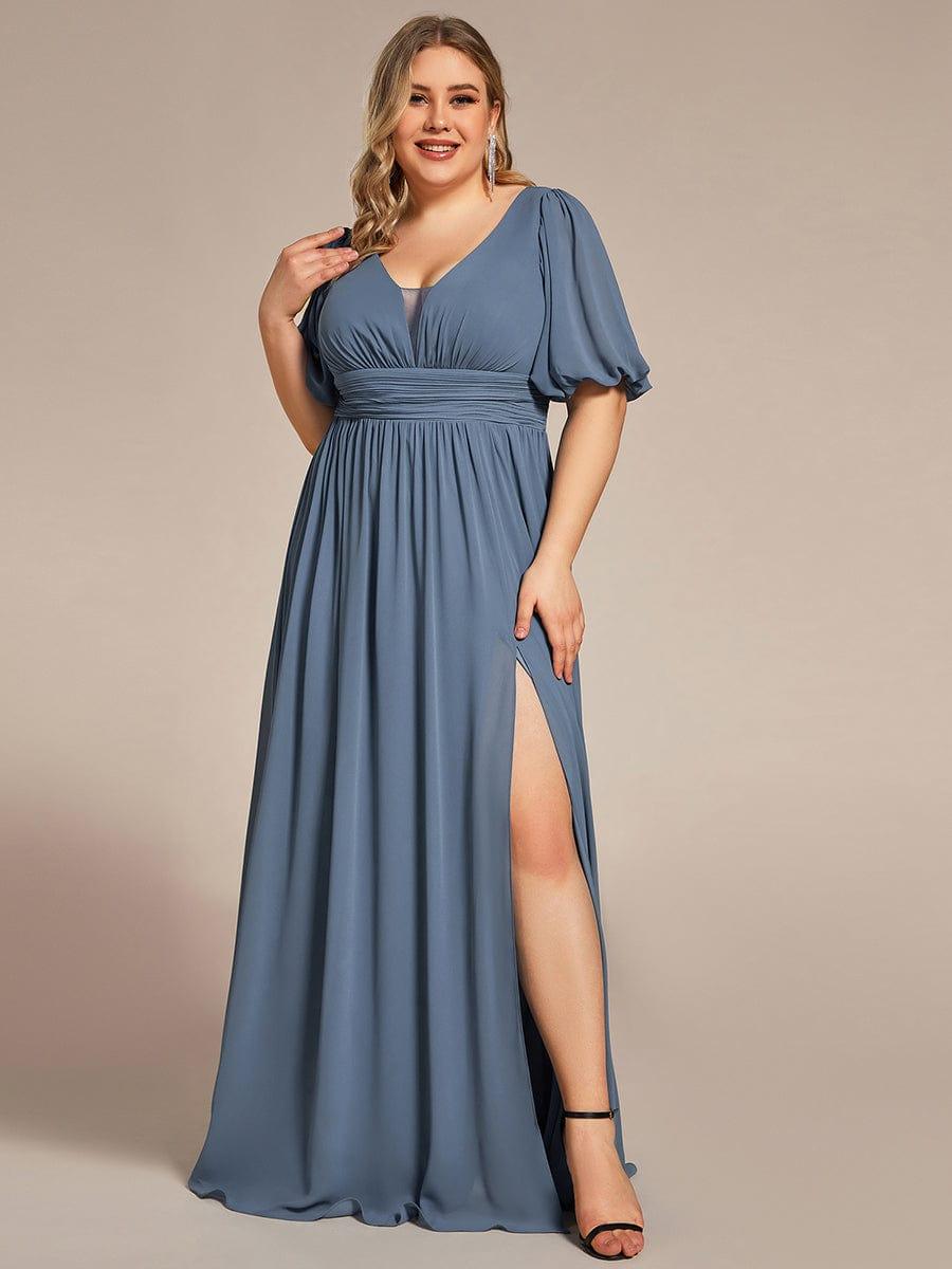 Dusty Blue Bridesmaid Gowns