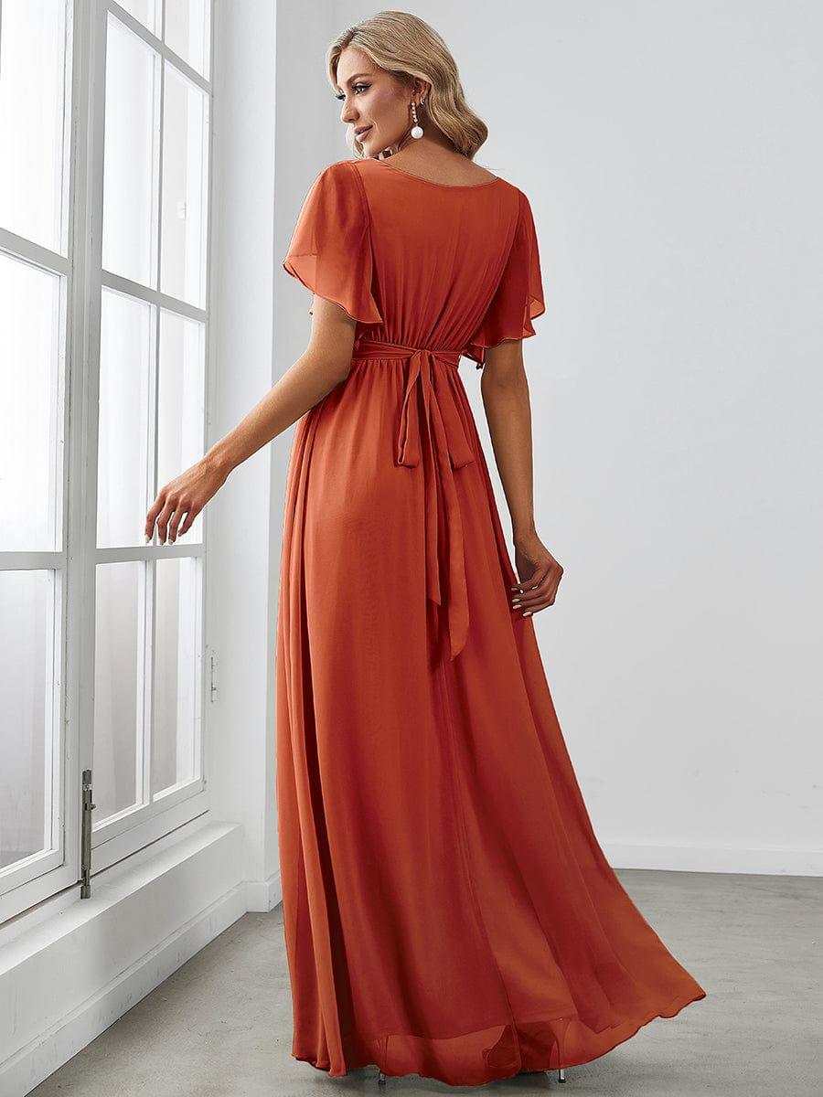 Burnt Orange Bridesmaid Gowns