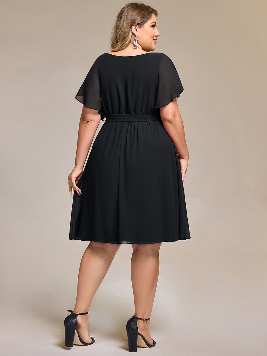 pretty HARLOW|Plus Size Tie-Waist Bridesmaid Dress