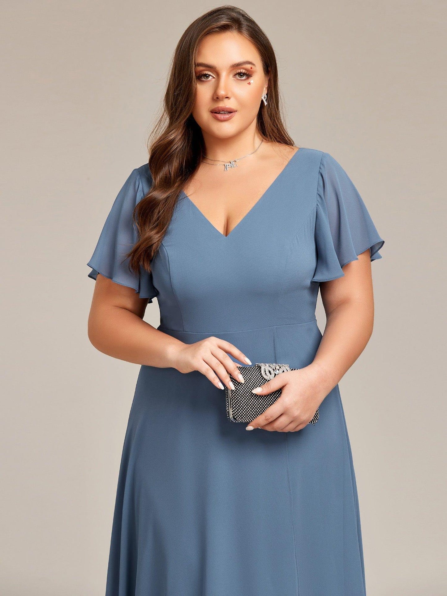 Dusty Blue Bridesmaid Gowns