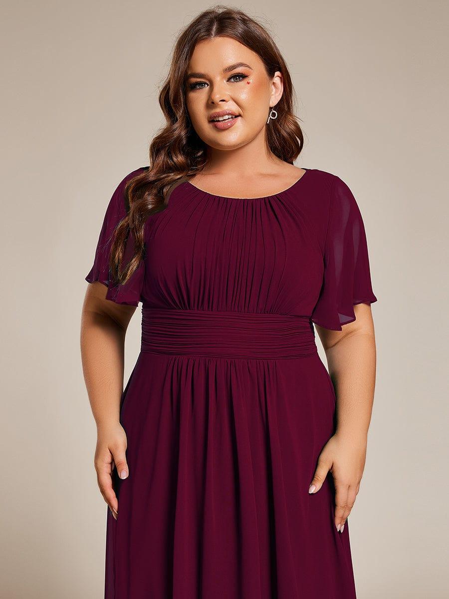 pretty EDEN|Plus Size Flowy Chiffon Bridesmaid Dress