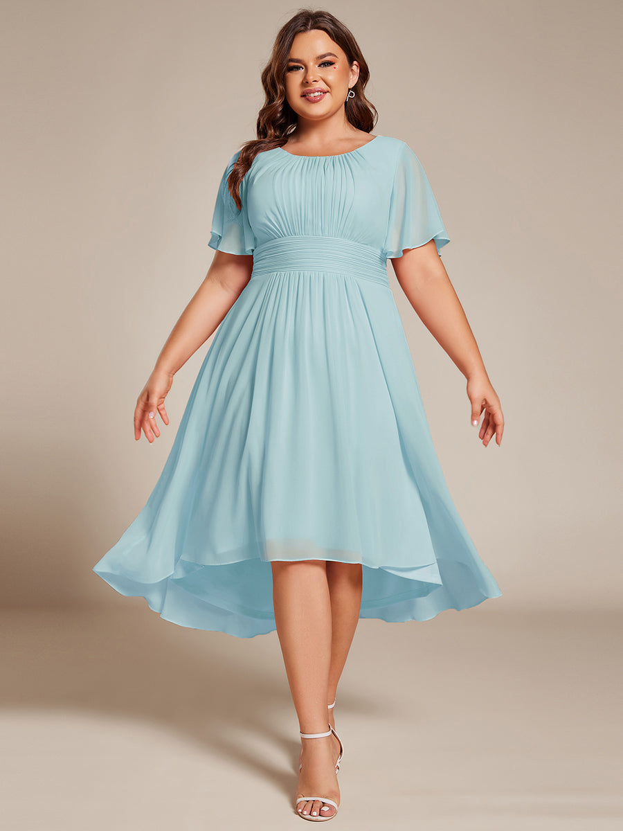 pretty EDEN|Plus Size Flowy Chiffon Bridesmaid Dress