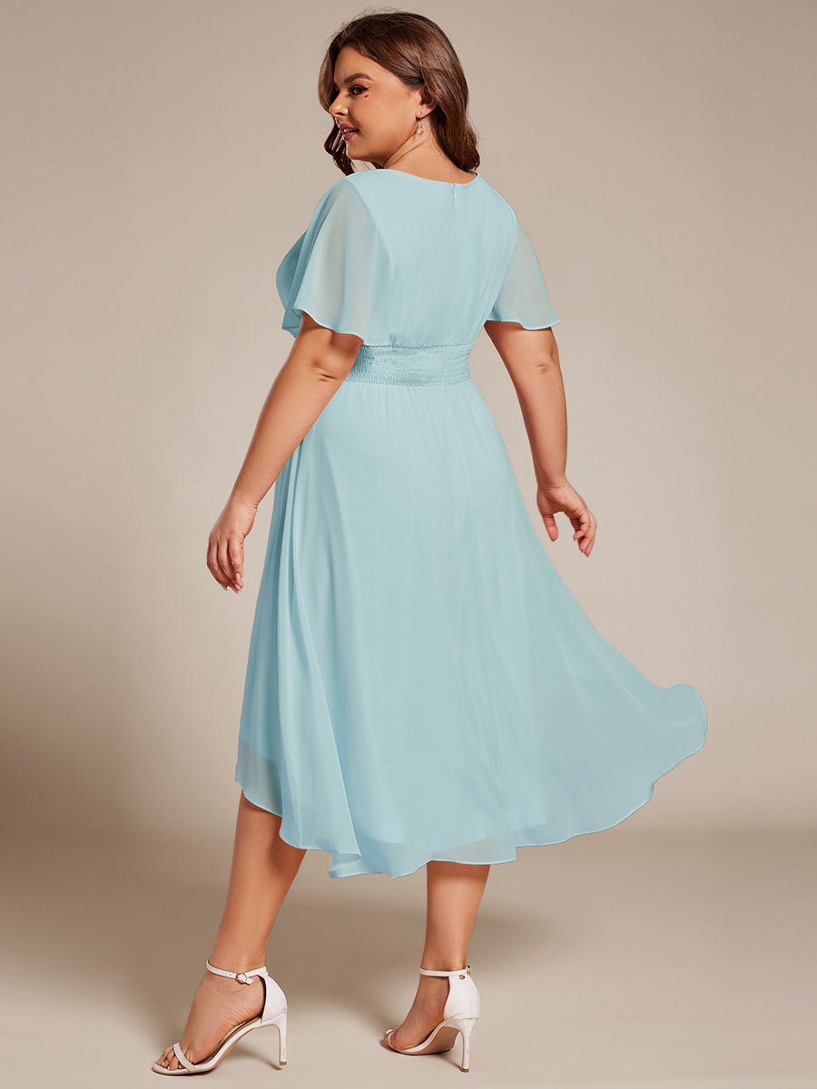 pretty EDEN|Plus Size Flowy Chiffon Bridesmaid Dress