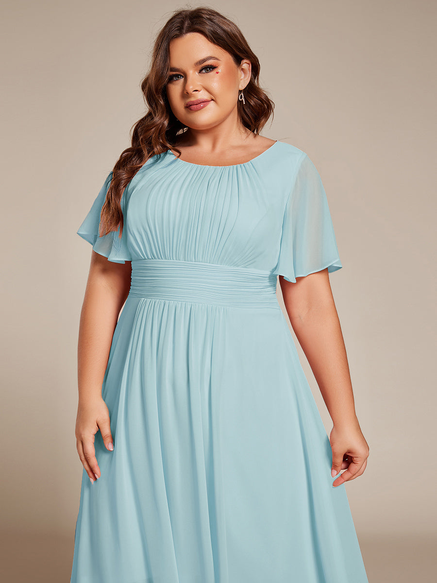 pretty EDEN|Plus Size Flowy Chiffon Bridesmaid Dress