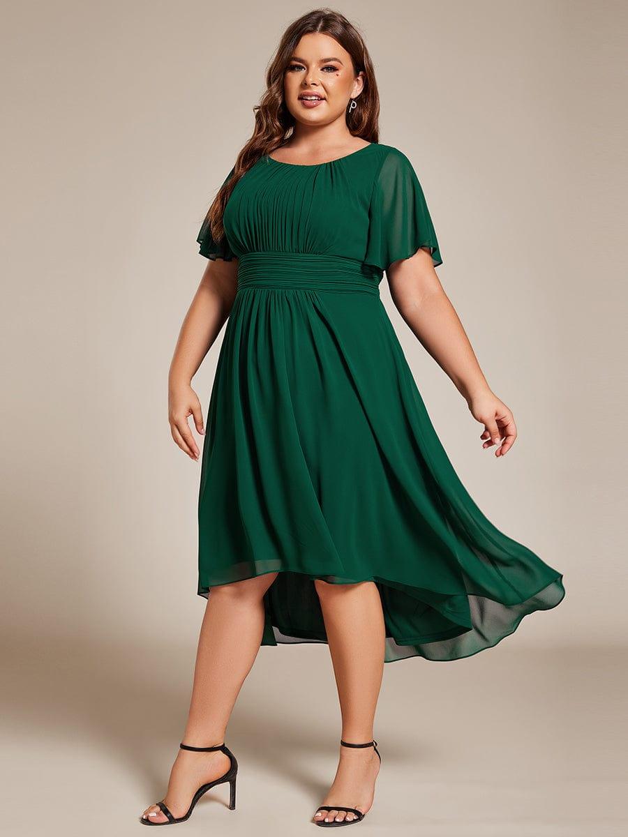 pretty EDEN|Plus Size Flowy Chiffon Bridesmaid Dress