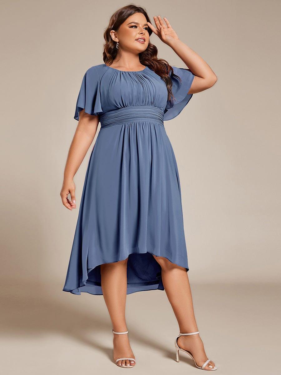 pretty EDEN|Plus Size Flowy Chiffon Bridesmaid Dress