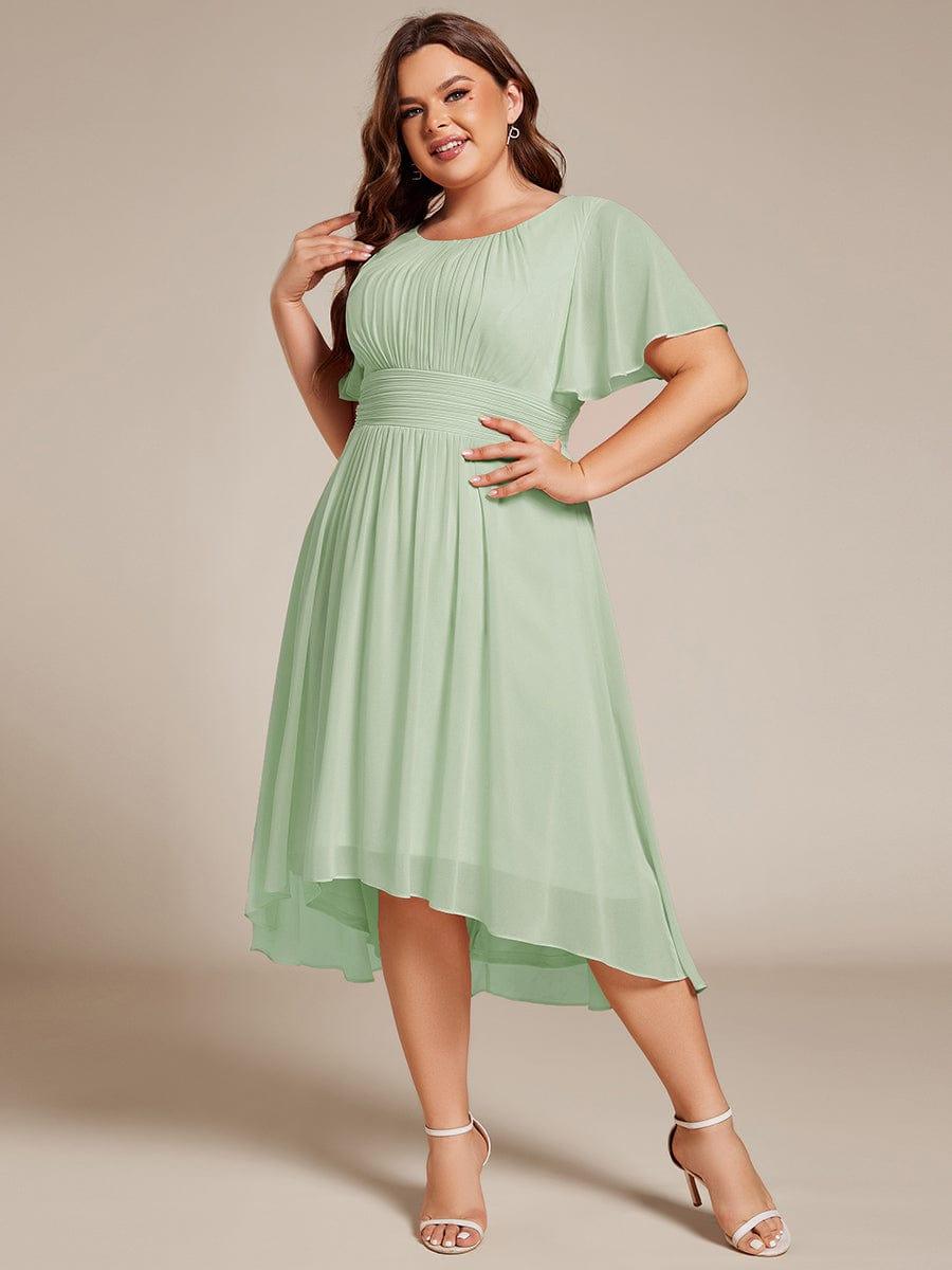 pretty EDEN|Plus Size Flowy Chiffon Bridesmaid Dress
