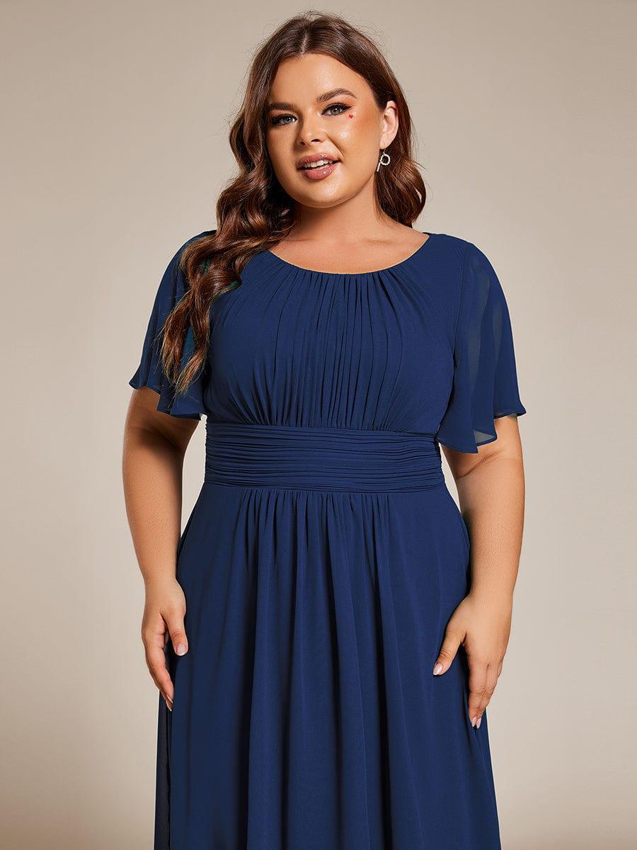 pretty EDEN|Plus Size Flowy Chiffon Bridesmaid Dress