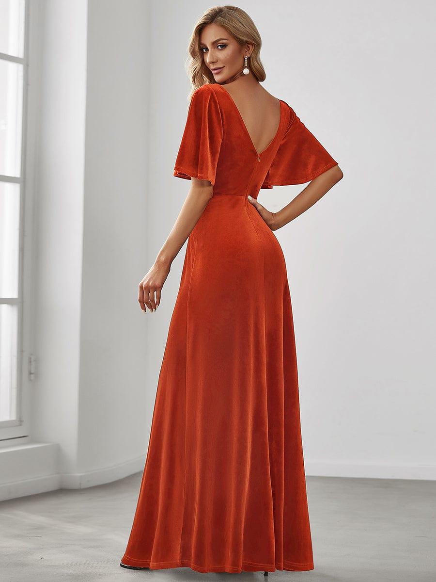 Burnt Orange Bridesmaid Gowns