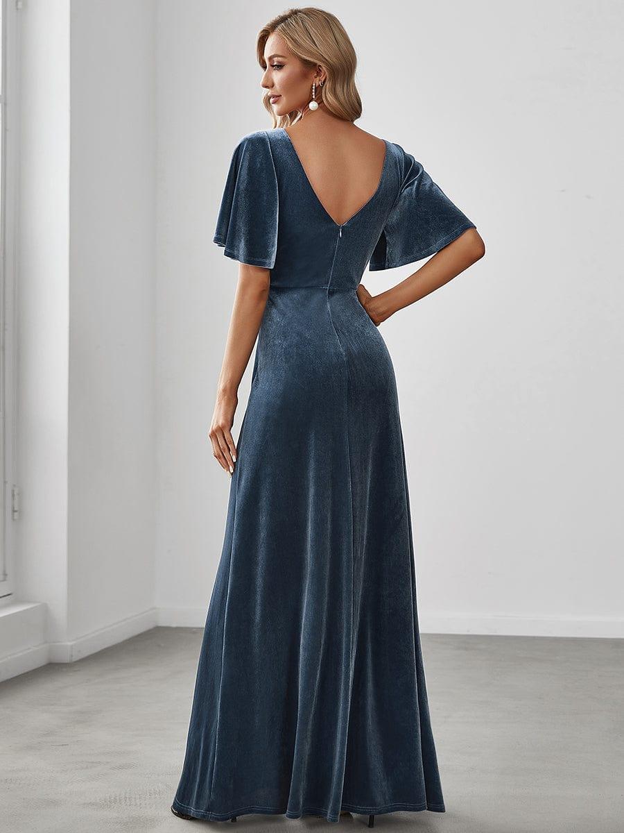Dusty Blue Bridesmaid Gowns