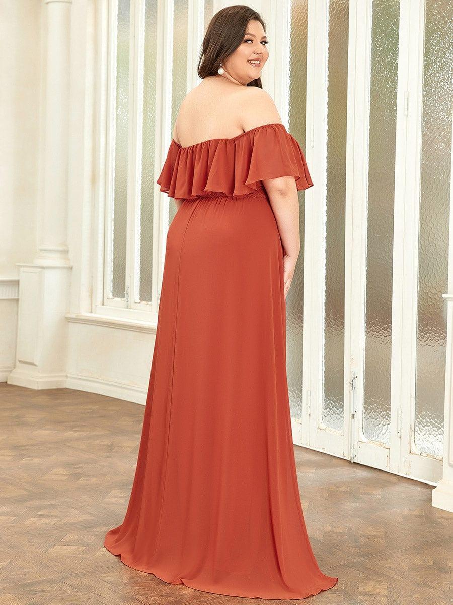Burnt Orange Bridesmaid Gowns