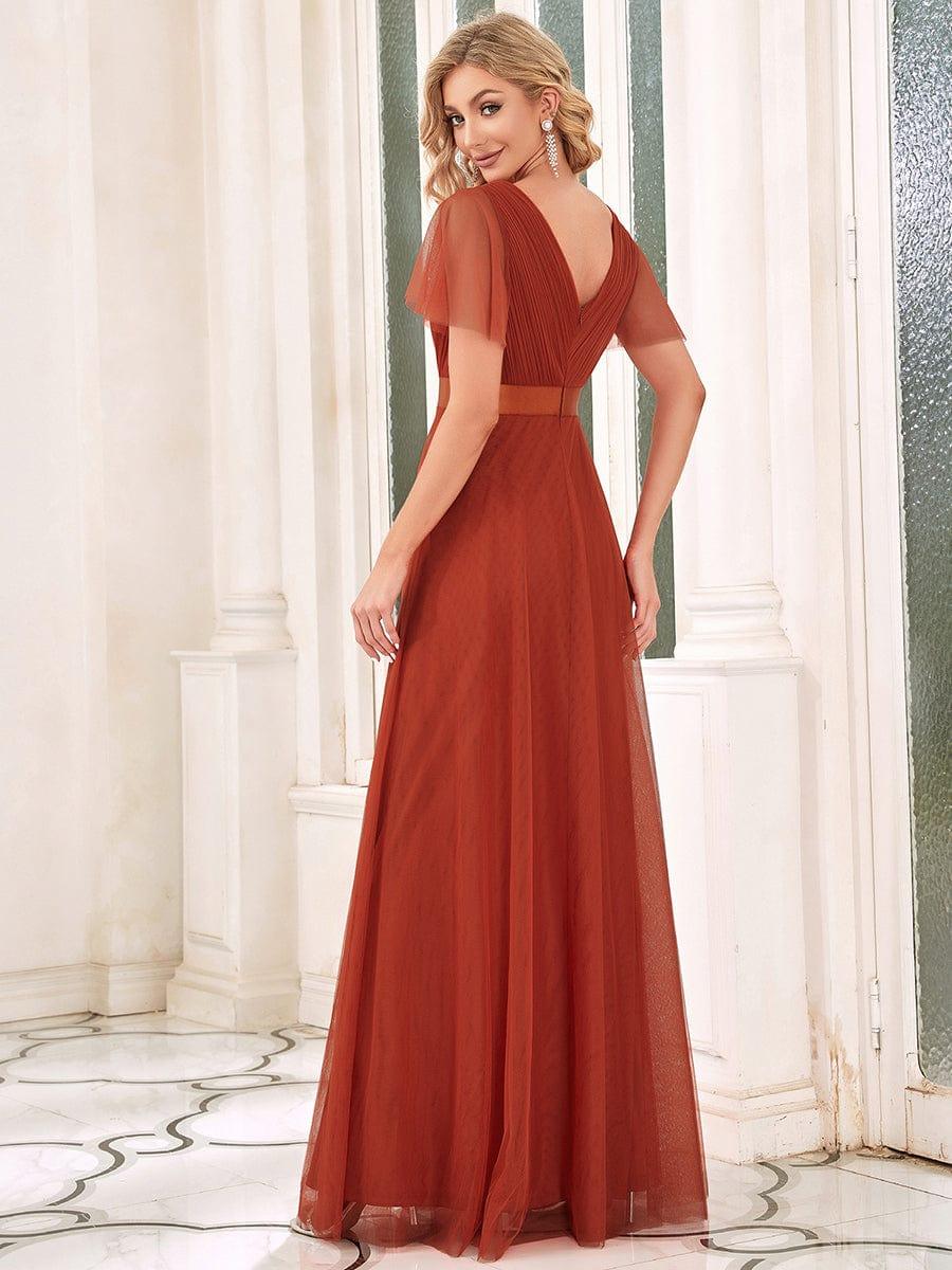 Burnt Orange Bridesmaid Gowns