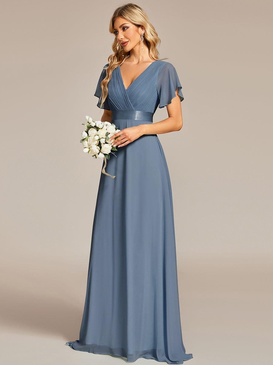 Dusty Blue Bridesmaid Gowns