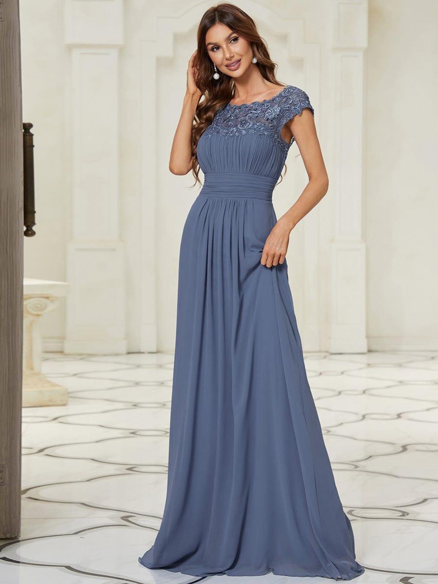 Dusty Blue Bridesmaid Gowns
