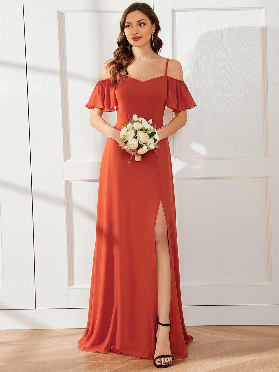 Burnt Orange Bridesmaid Gowns