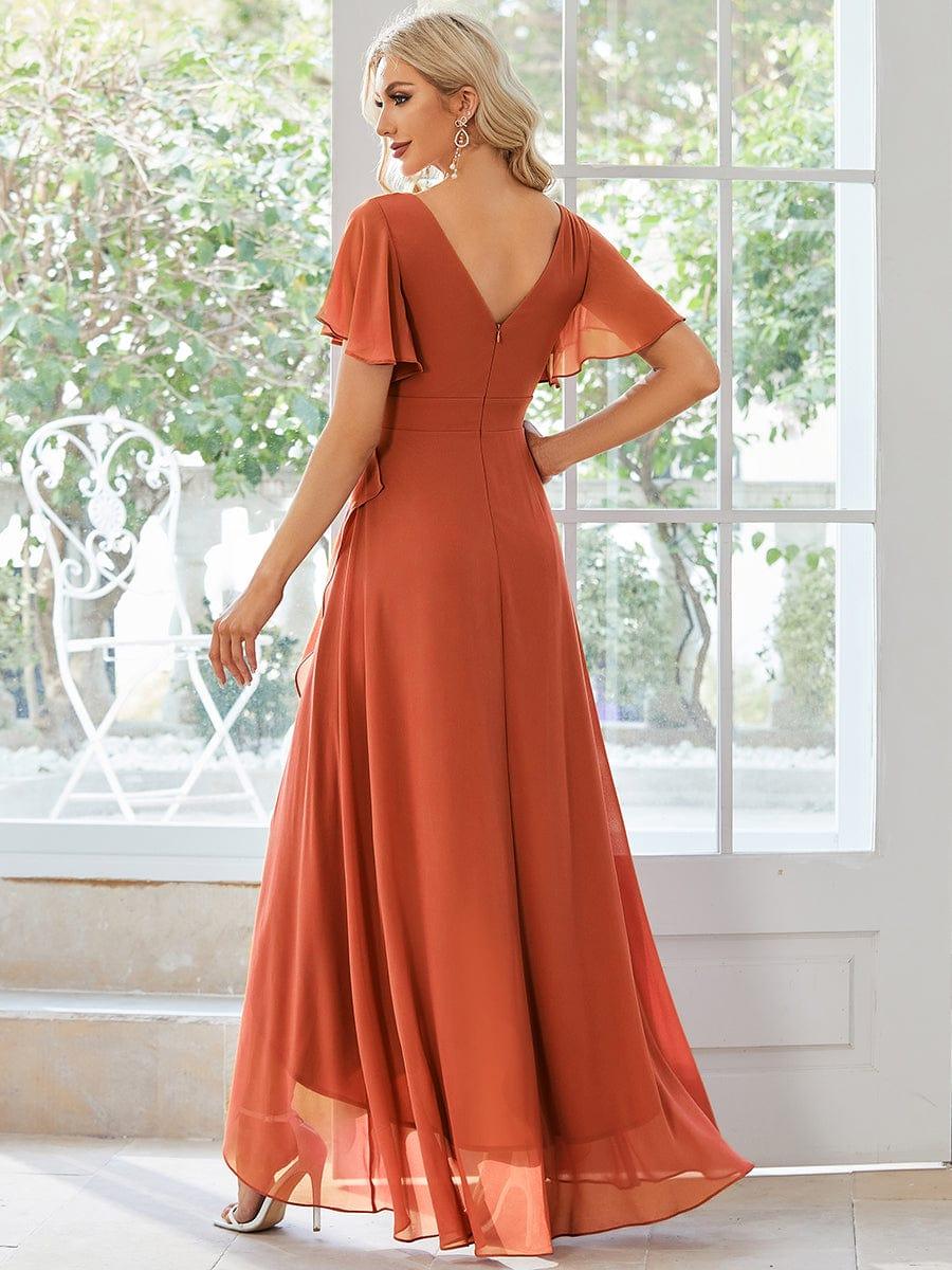 Burnt Orange Bridesmaid Gowns