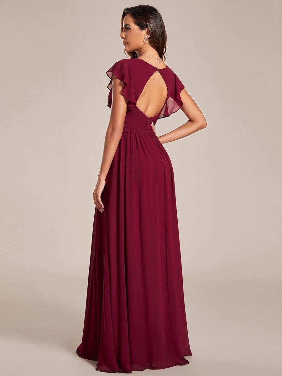Burgundy Bridesmaid Gowns