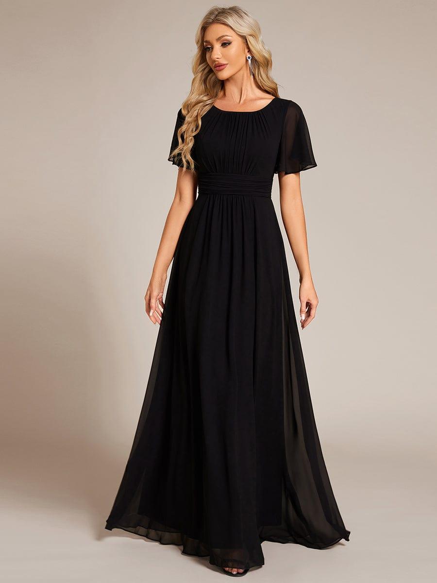 KIMORA|Simple Chiffon Pleated A-Line Bridesmaid Dress