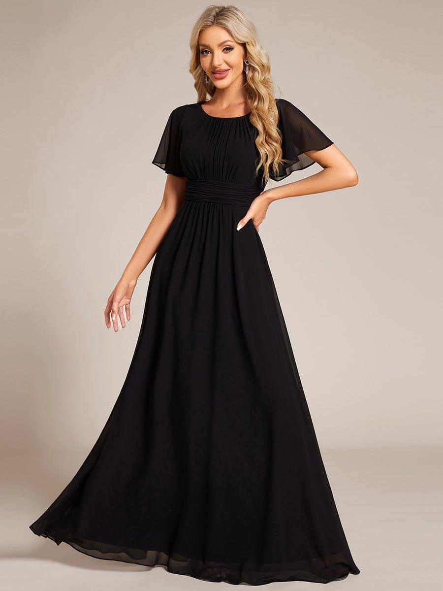 KIMORA|Simple Chiffon Pleated A-Line Bridesmaid Dress