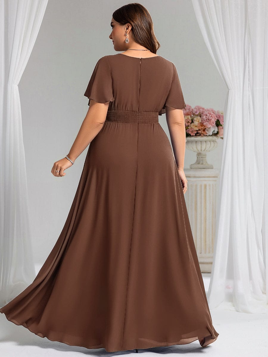 KIMORA|Simple Chiffon Pleated A-Line Bridesmaid Dress