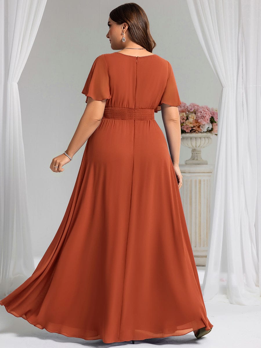 KIMORA|Simple Chiffon Pleated A-Line Bridesmaid Dress