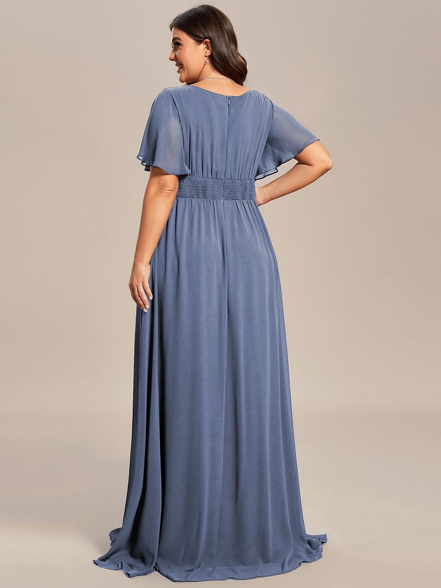KIMORA|Simple Chiffon Pleated A-Line Bridesmaid Dress