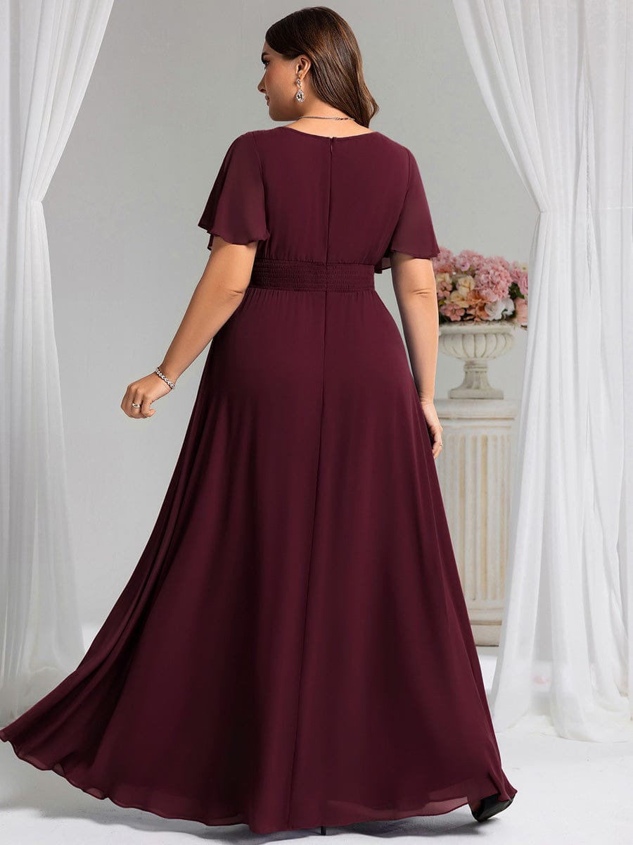 KIMORA|Simple Chiffon Pleated A-Line Bridesmaid Dress