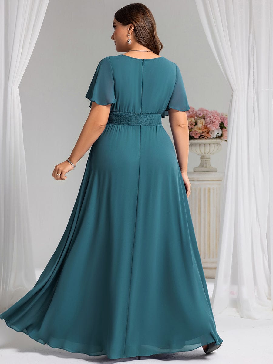 KIMORA|Simple Chiffon Pleated A-Line Bridesmaid Dress