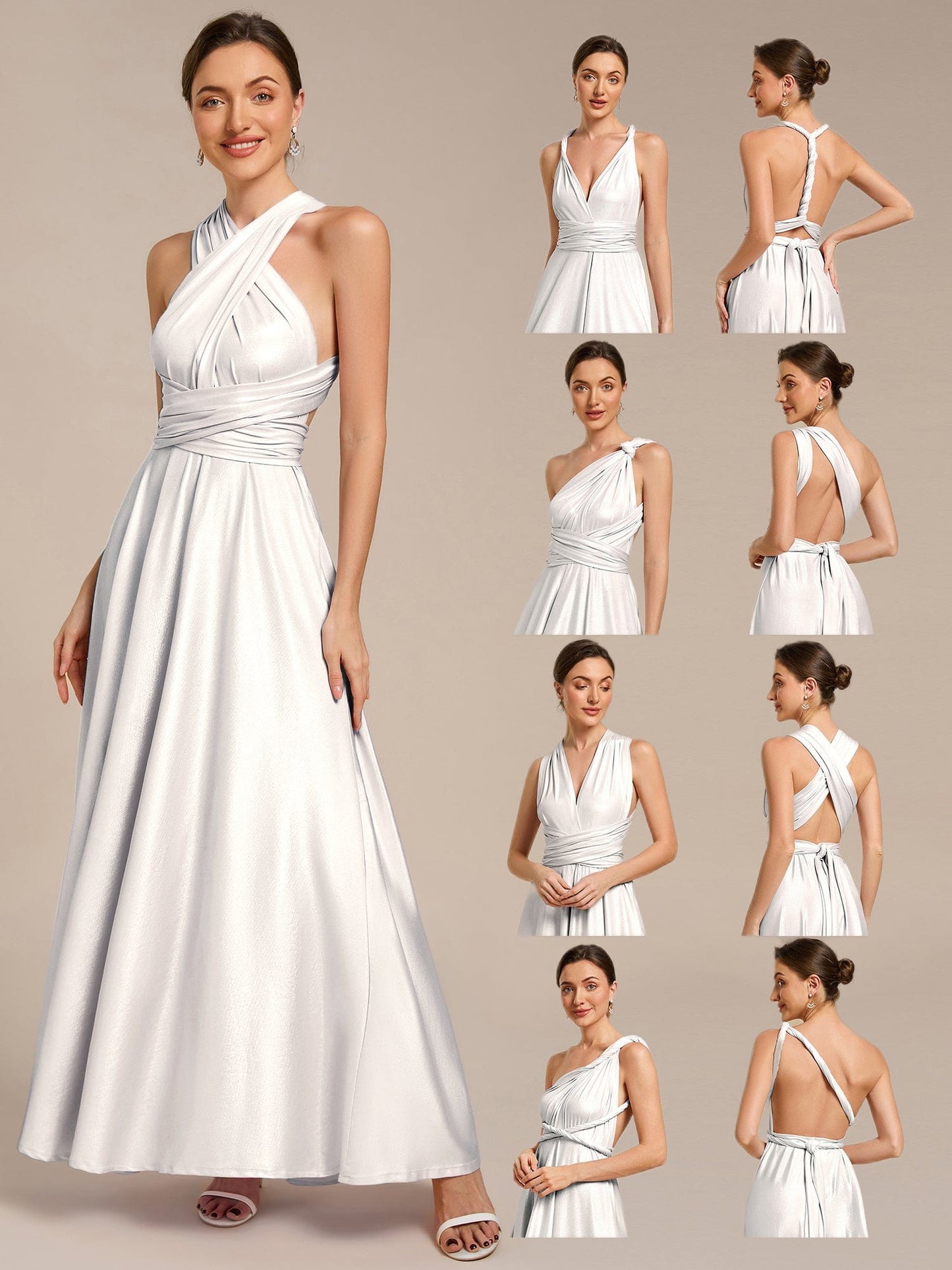STYLES|High-Stretch Soft Versatile Convertible Bridesmaid Dress