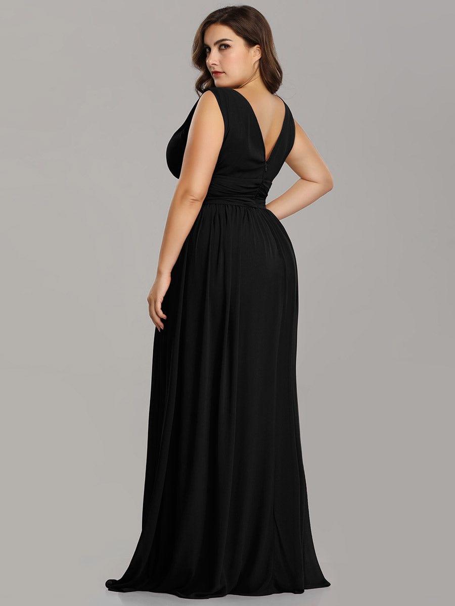HUSH|Chiffon Empire Waist Sleeveless Pleated Bridesmaid Dress