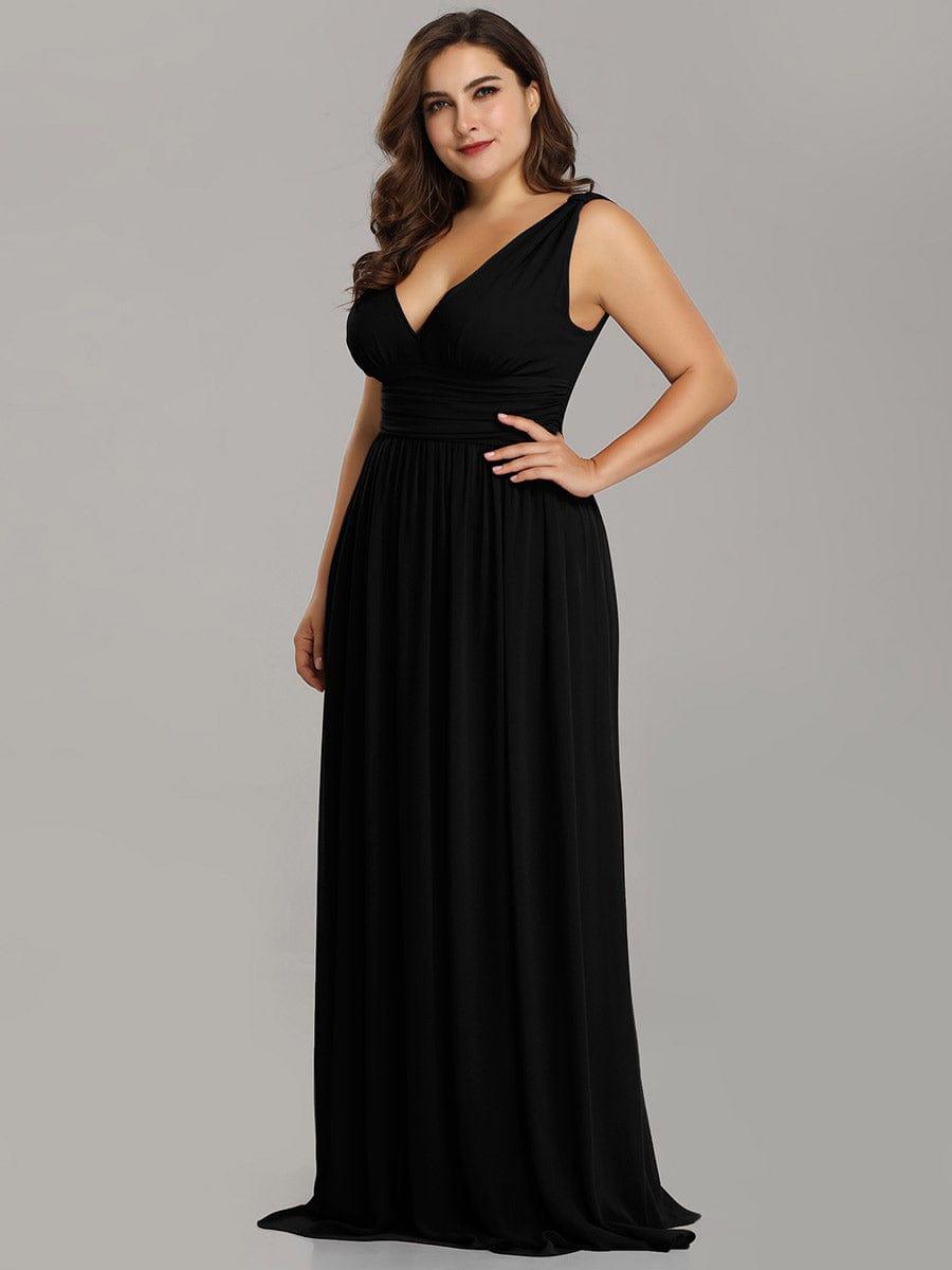 HUSH|Chiffon Empire Waist Sleeveless Pleated Bridesmaid Dress