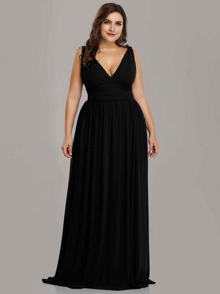 HUSH|Chiffon Empire Waist Sleeveless Pleated Bridesmaid Dress
