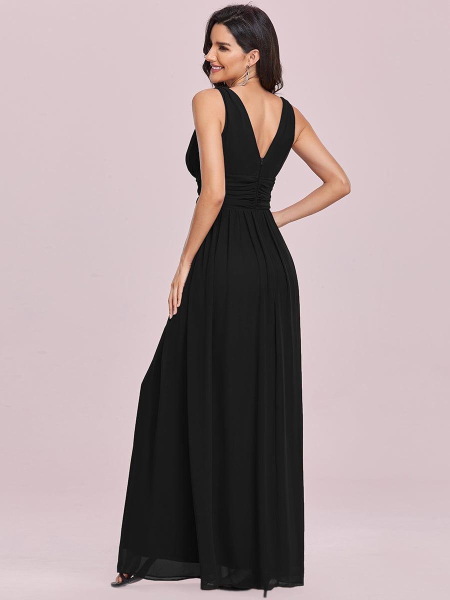 HUSH|Chiffon Empire Waist Sleeveless Pleated Bridesmaid Dress