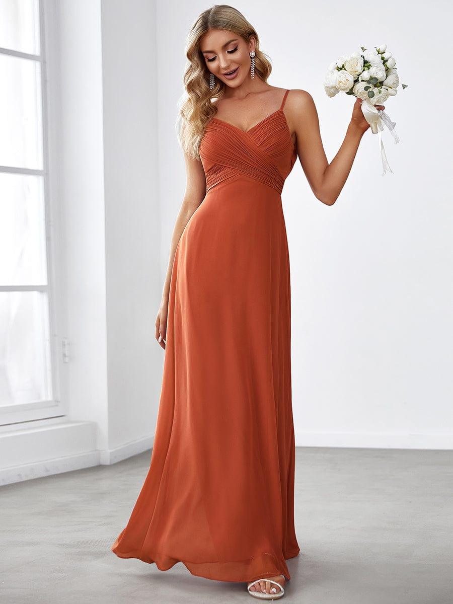 Burnt Orange Bridesmaid Gowns