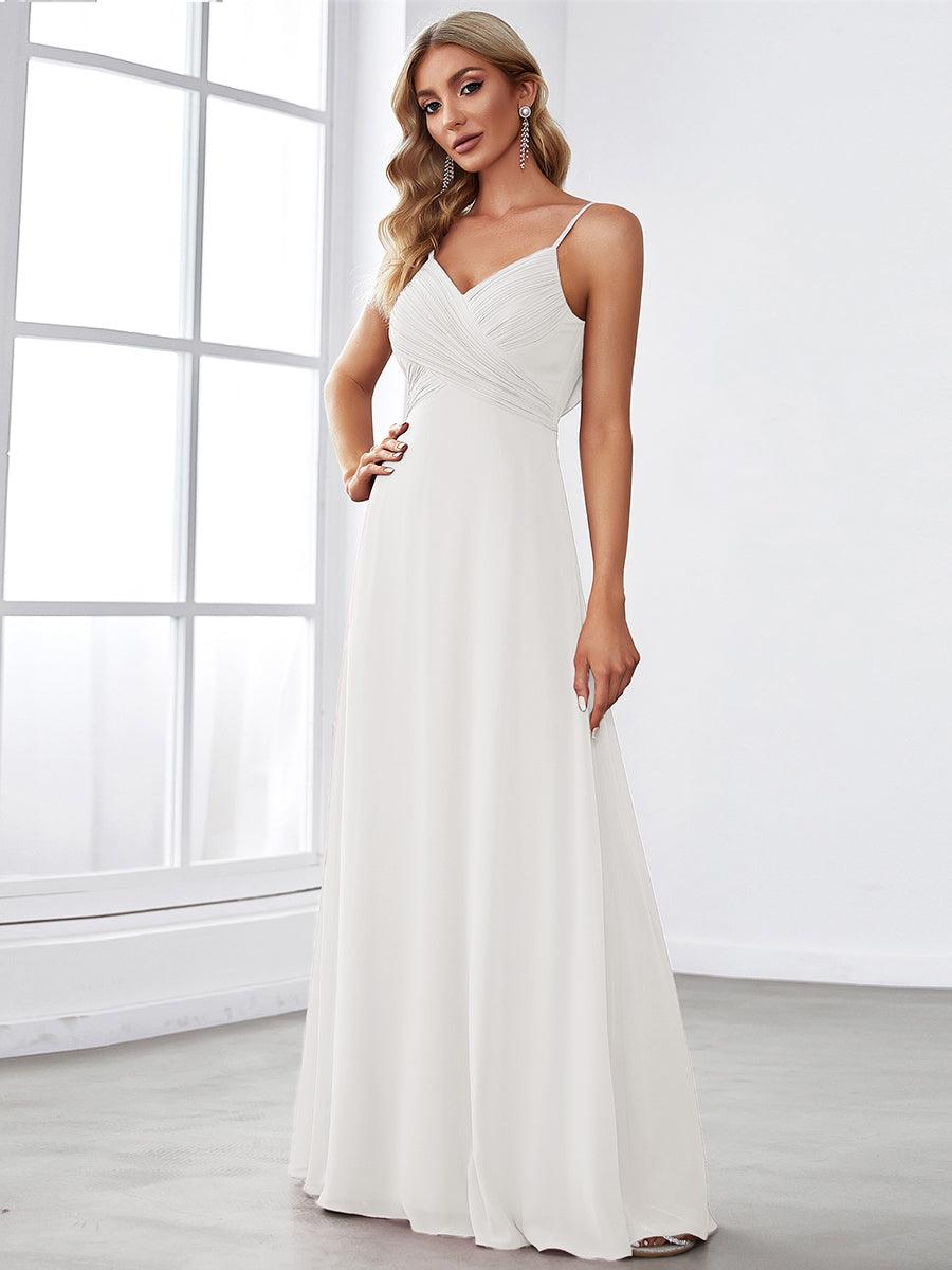 NOVA|Sweetheart Draped Back Maxi Bridesmaid Dress