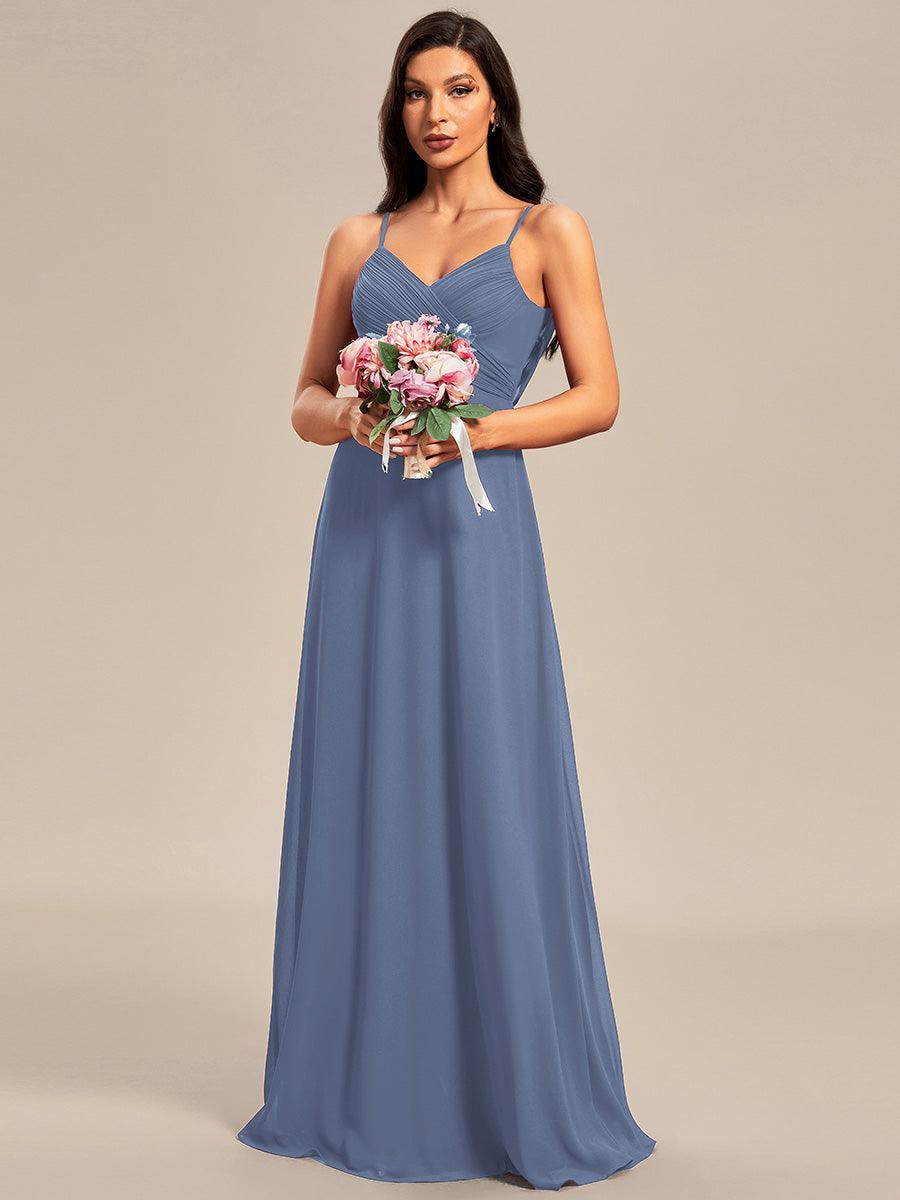 Dusty Blue Bridesmaid Gowns