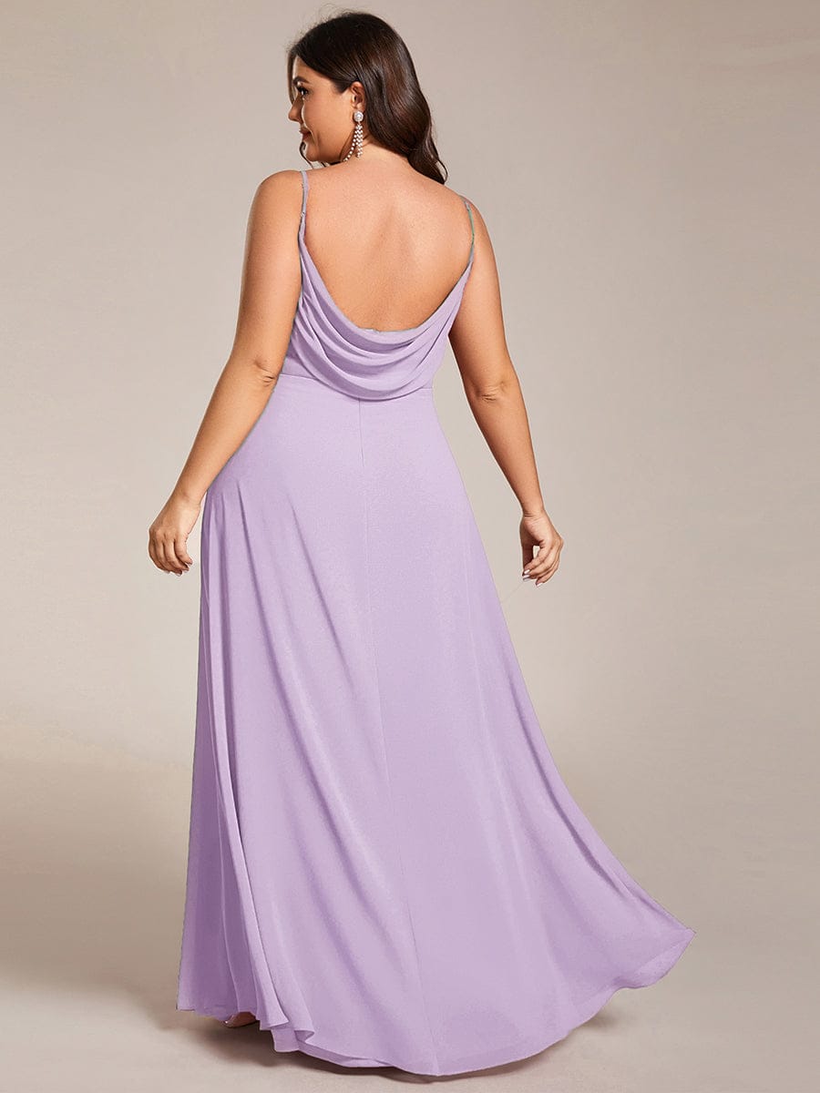 NOVA|Sweetheart Draped Back Maxi Bridesmaid Dress