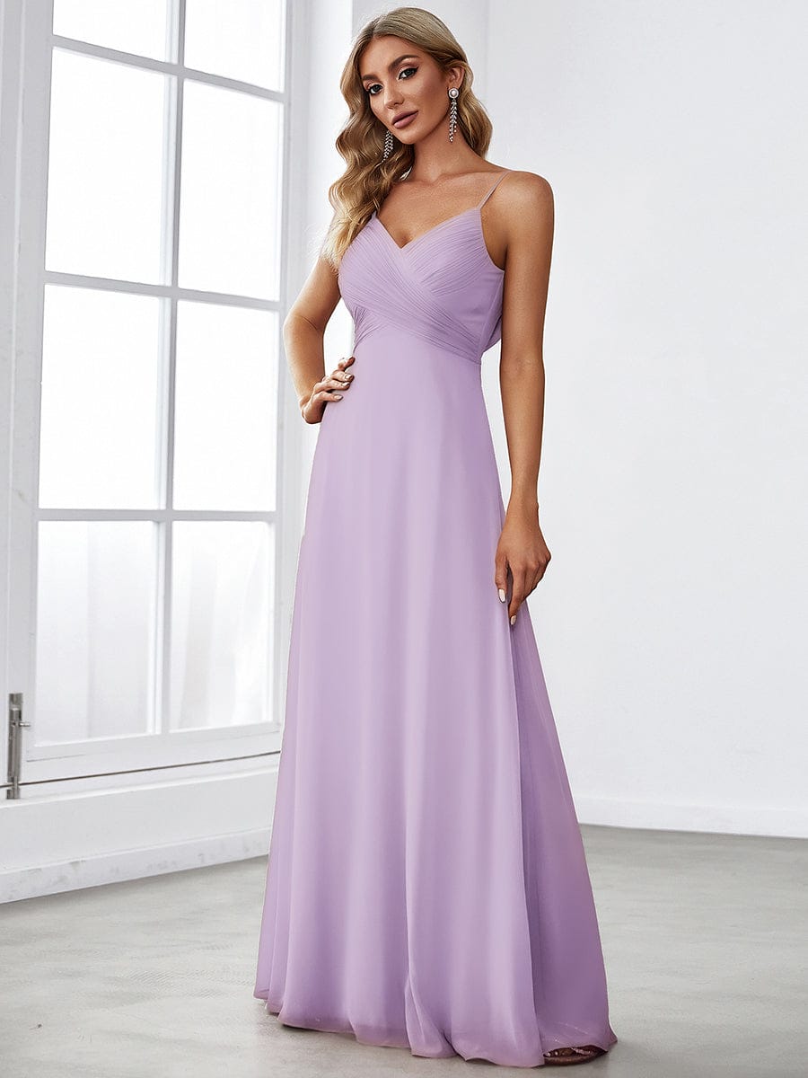 NOVA|Sweetheart Draped Back Maxi Bridesmaid Dress