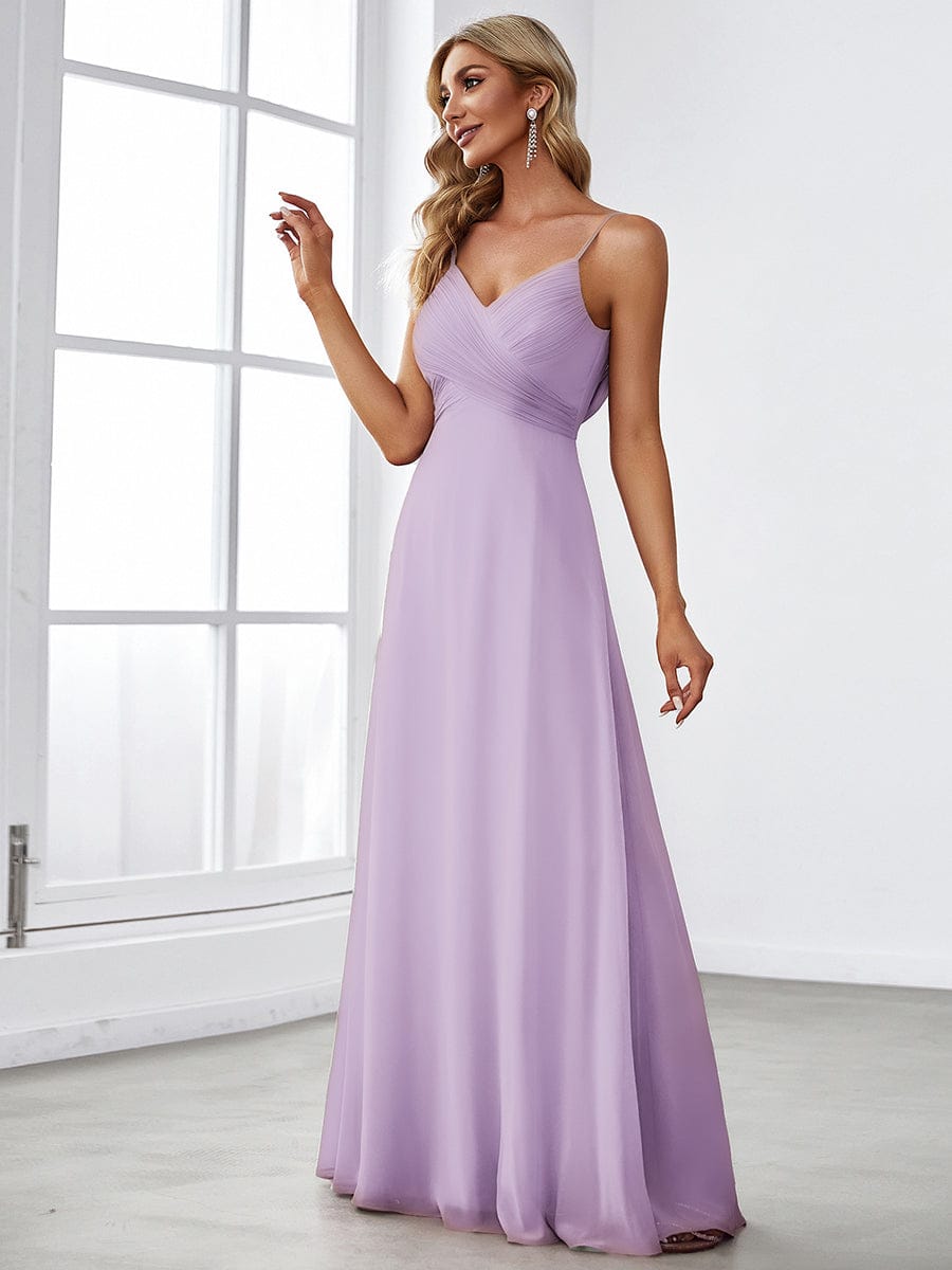 NOVA|Sweetheart Draped Back Maxi Bridesmaid Dress