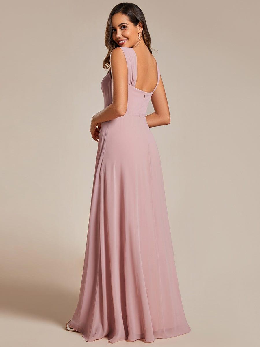 BILLIE|Chic High Waist Square Neck Bridesmaid Dress