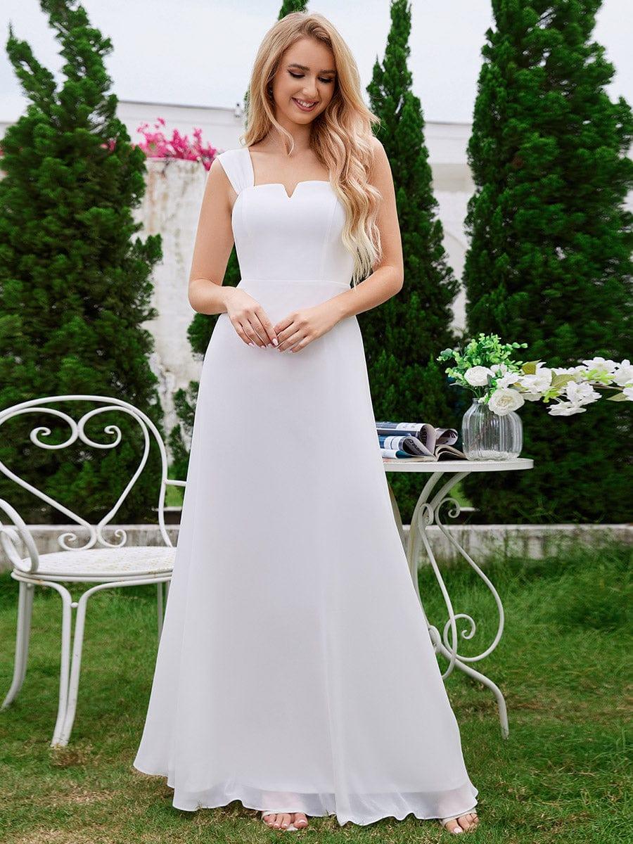 BILLIE|Chic High Waist Square Neck Bridesmaid Dress