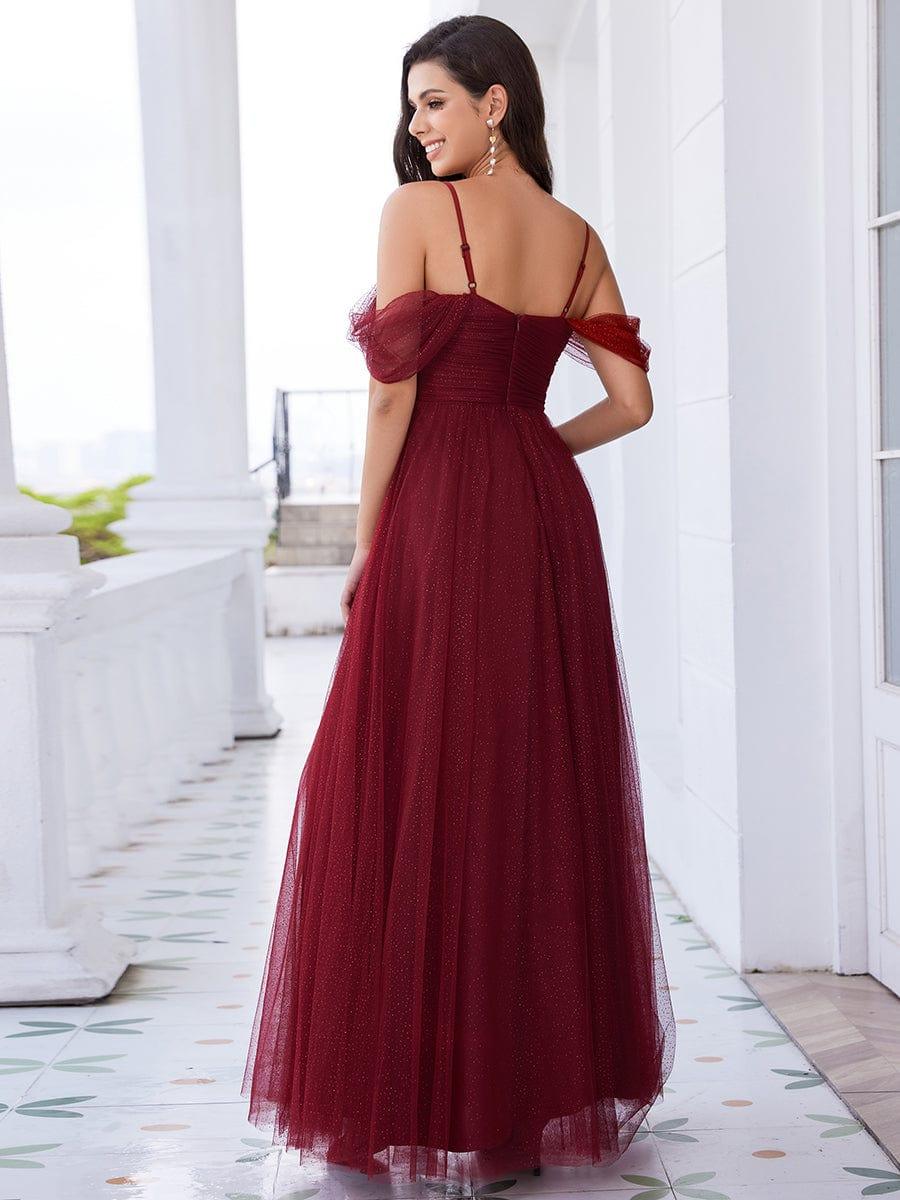 RYLIE|Spaghetti Strap Backless Sweetheart A-Line Tulle Bridesmaid Dress