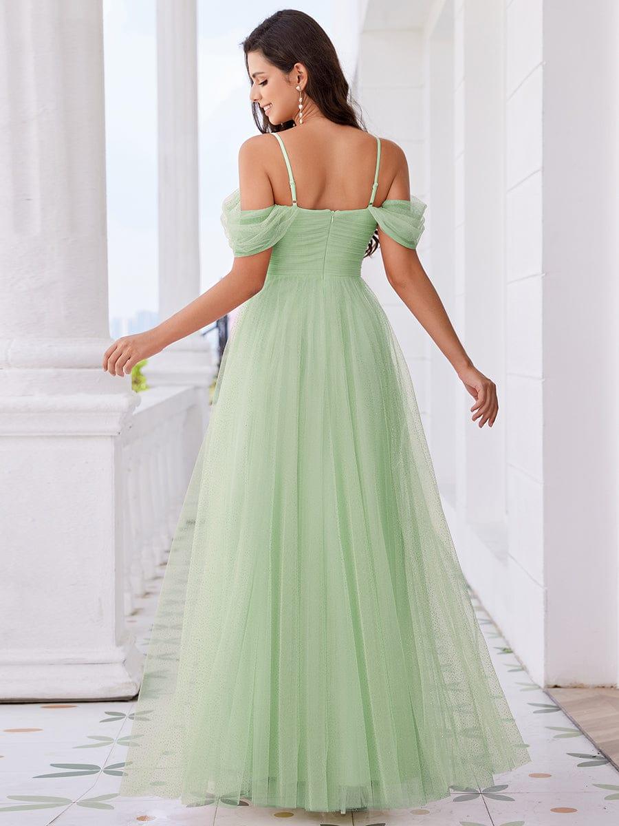 RYLIE|Spaghetti Strap Backless Sweetheart A-Line Tulle Bridesmaid Dress
