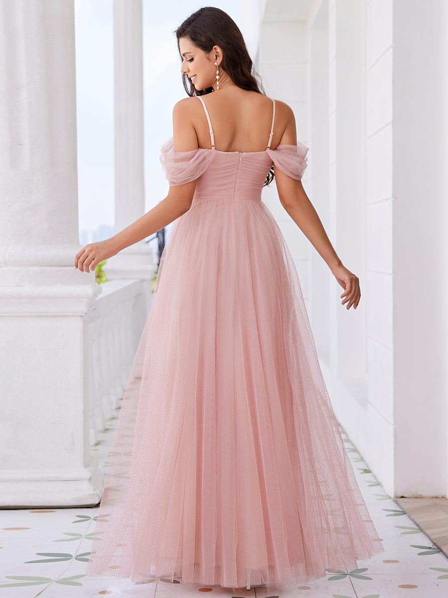 RYLIE|Spaghetti Strap Backless Sweetheart A-Line Tulle Bridesmaid Dress