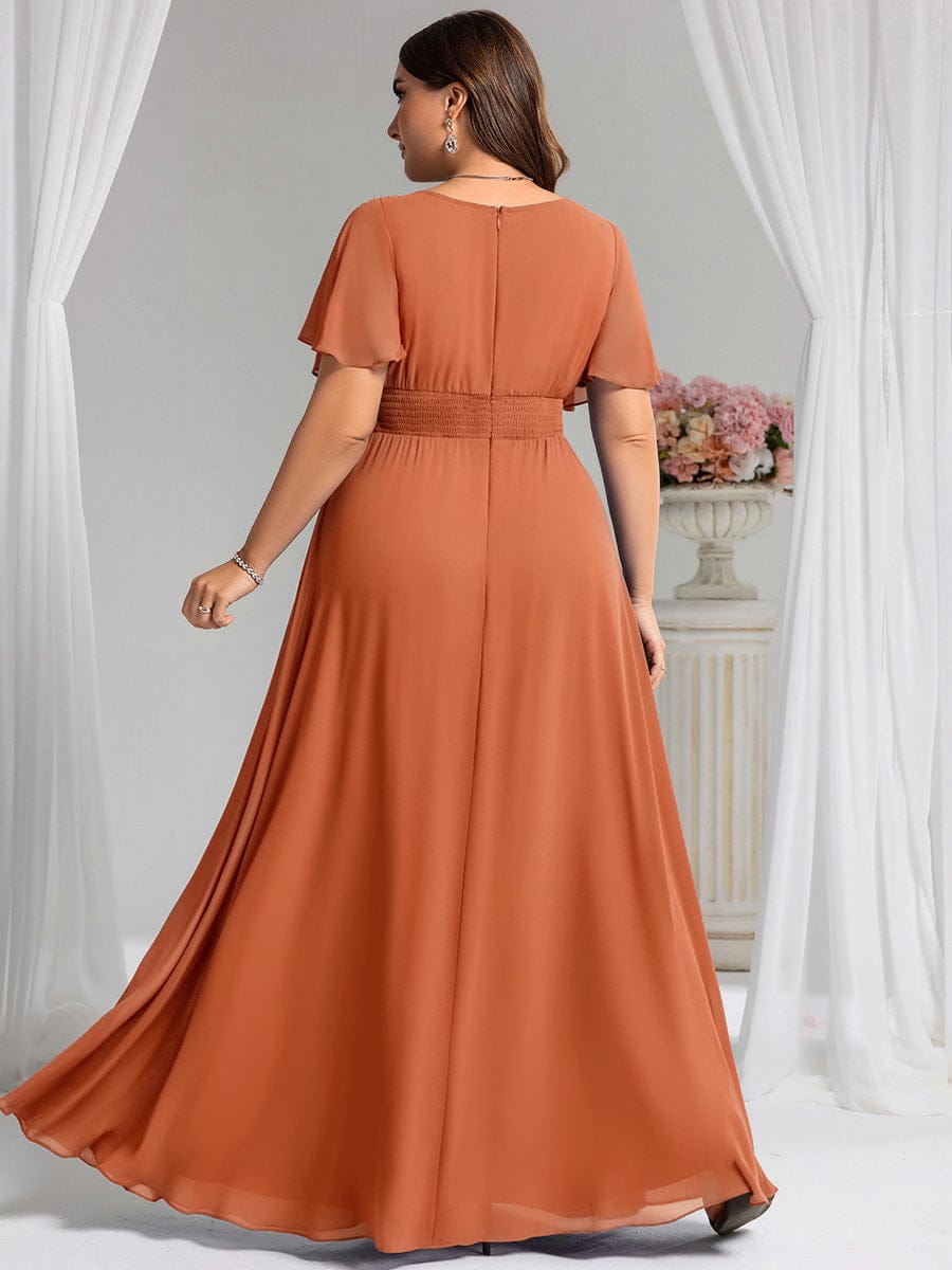 KIMORA|Simple Chiffon Pleated A-Line Bridesmaid Dress
