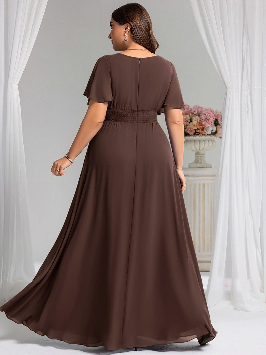 KIMORA|Simple Chiffon Pleated A-Line Bridesmaid Dress