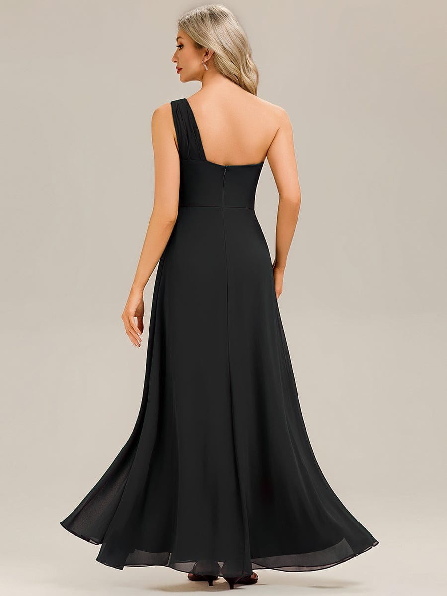 NOEMIE|Flowing Ribbons Chiffon Sleeveless Bridesmaid Dress