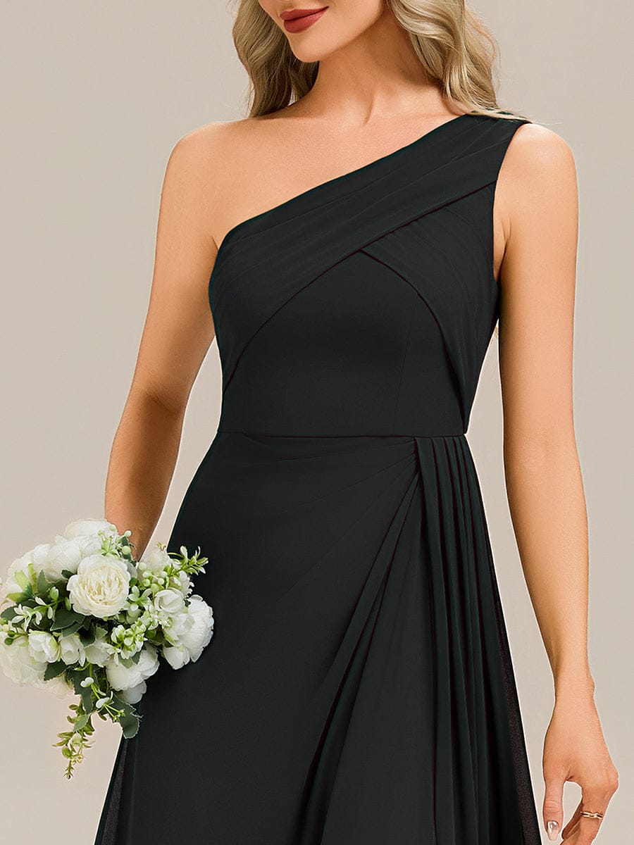 NOEMIE|Flowing Ribbons Chiffon Sleeveless Bridesmaid Dress