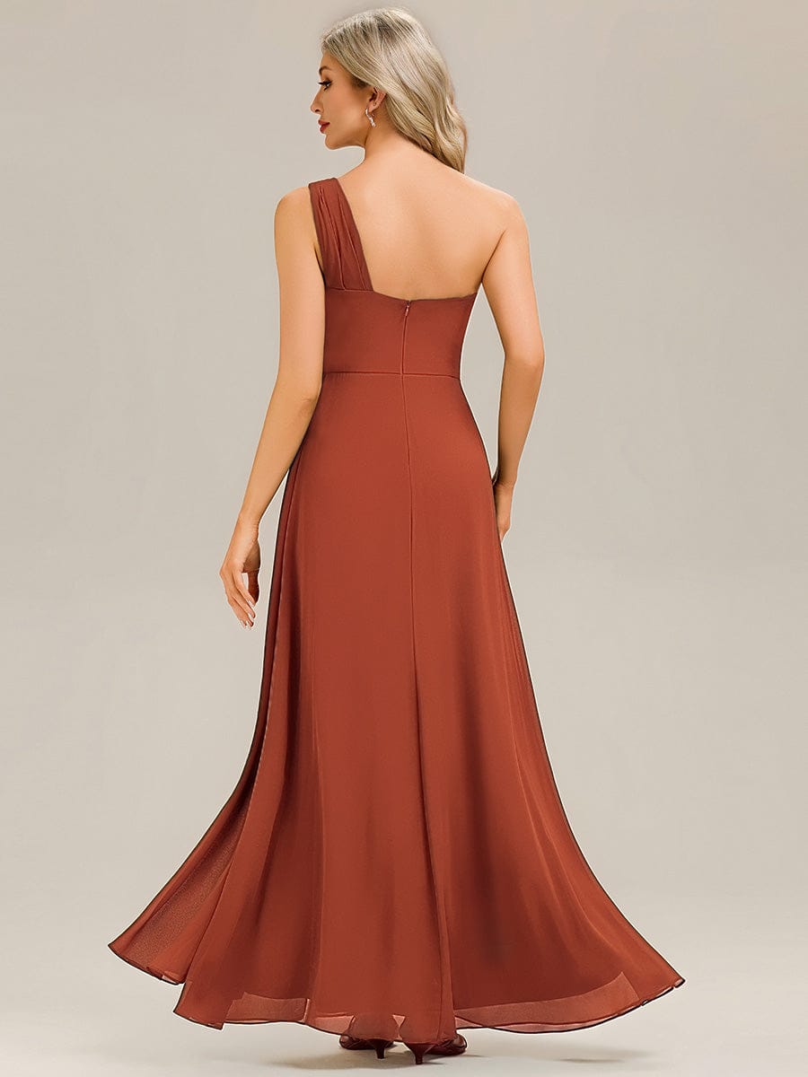 NOEMIE|Flowing Ribbons Chiffon Sleeveless Bridesmaid Dress